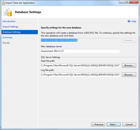 Restore Azure Db 7